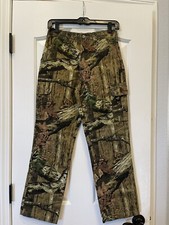 Browning Camo Hunting Cargo Pants Youth Boys Large 29 x 27.5 Brown 6-pocket