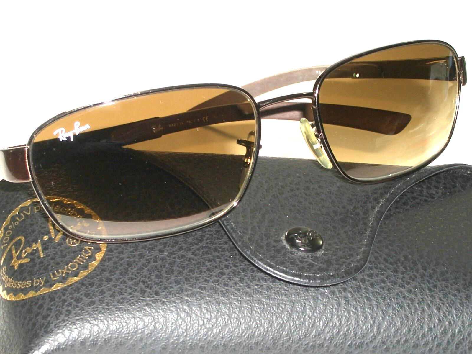 RAY-BAN RB3430 59[]18mm TOP GRADIENT BROWNISH CHROME RECTANGULAR SUNGLASSES image 4