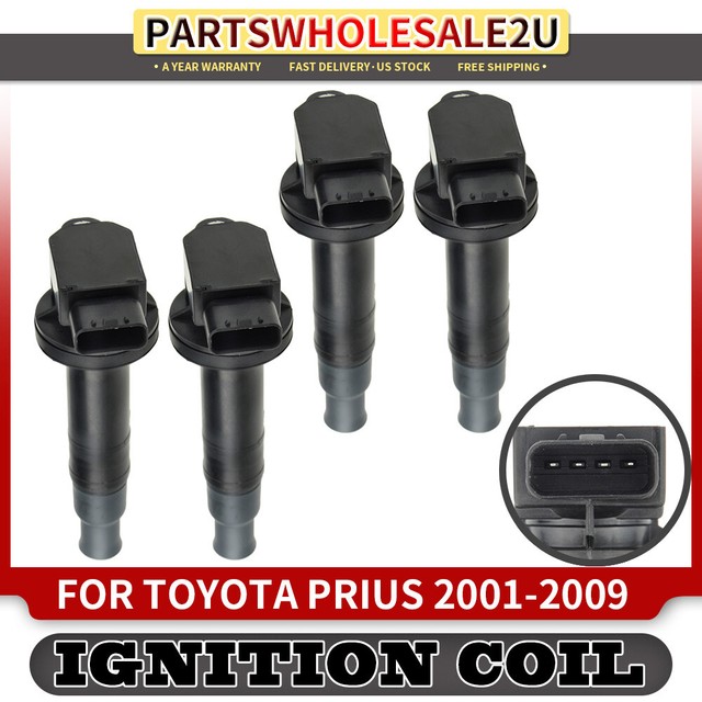 Set of 4 Ignition Coils for Toyota Prius 20012009 Echo Yaris Scion XA
