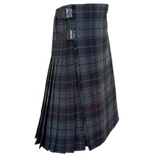 Kilts For Men Clan Gray Highlander Handmade Scottish Traditional Kilt For sale