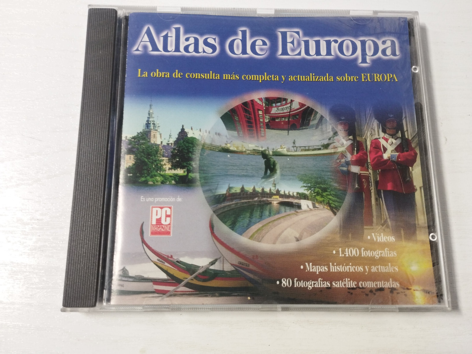 Atlas of Europe Videos Photos Historical Maps - PC CD-Rom Edition Spain PAL