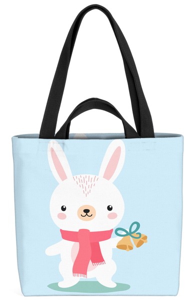 Hase Tierkinder Tasche Kinderzimmer Kinder Tiere Winter Weihnachten Tierbabys S-image