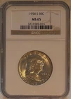 1954-S Franklin Half Dollar 50c NGC MS65 Nice Coin