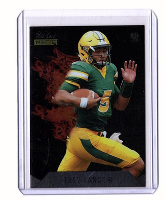 Trey Lance RC 2021 Wild Card Matte Red Hot Rookies #MRHR-6 San Francisco 49ers