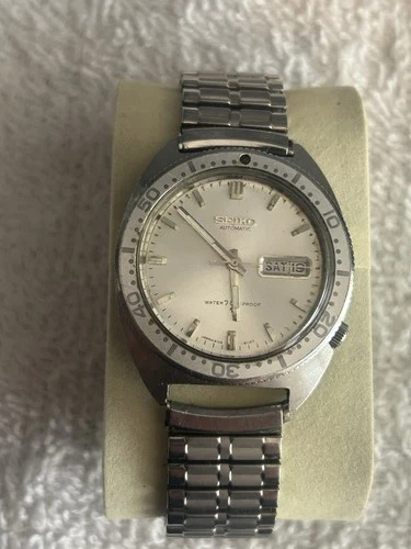 Rare Vintage Seiko 6106 8100 Diver Watch White Dial (Last Listing)