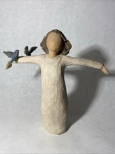 Willow Tree Happiness Demdaco 2004, Sculpted Hand-Painted Figure Susan Lordi