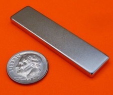 Rare Earth Magnets 2 x 1/2 x 1/8 inch N42 Neodymium Bar Magnet