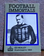 CLASSIC FOOTBALL IMMORTALS CARD HOF 1964 ED HEALEY INDEPENDENTS & CHICAGO BEARS