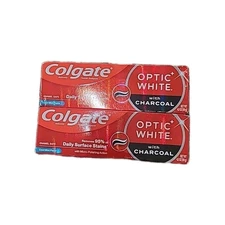 2x Colgate Optic White with Charcoal Toothpaste 4.2oz