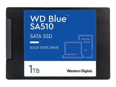 WD. Blue SA510 WDS100T3B0A Festplatte, 1 TB SSD SATA 6 Gbps, 2,5 Zoll, intern