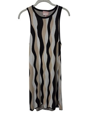 Show Me Your Mumu- Sweeney Sweater Dress Squiggle Stripe Knit NWT Women Small