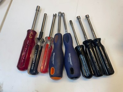 w20- Lot of  USA made Vaco Westward Magna excelite Socket Wrench Nut Driver Set