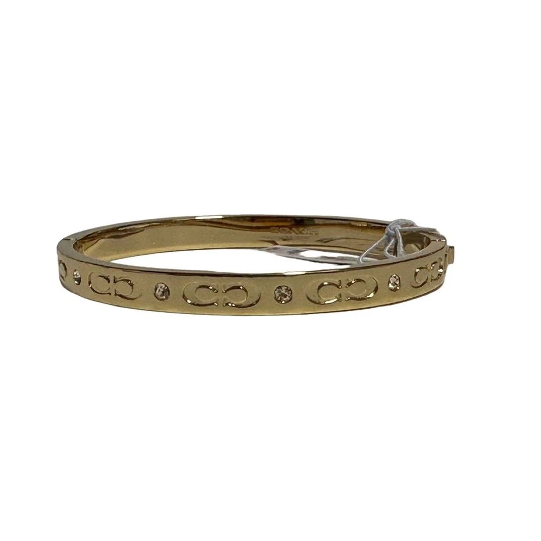 Bracciale Coach tono oro bacio C cerniera