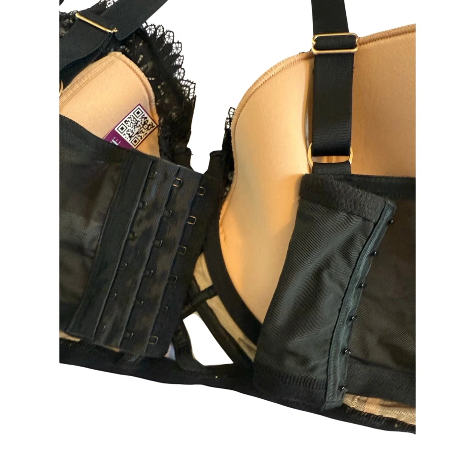 Sujetador clásico de encaje Adore Me nuevo con etiquetas Plus 44DDD Diara contorno balconette vanguardista Foto 4 de 4