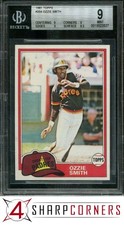 1981 TOPPS #254 OZZIE SMITH PADRES HOF BGS 9