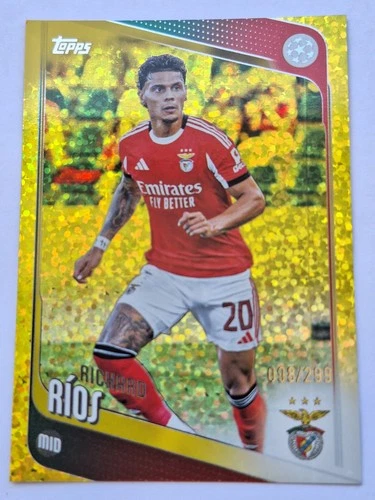 2025-26 Topps UEFA Club Competitions #16 Richard Rios Yellow Mini Diamonds...
