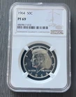 1964 Kennedy Half Dollar 50c NGC Brown Label PF 69 Coin