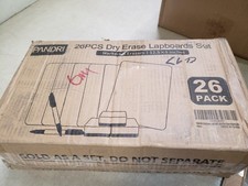 x26 PANDRI Dry Erase LapBoards w/Erasers Double Sided 12.5 x 9 Inch NEW
