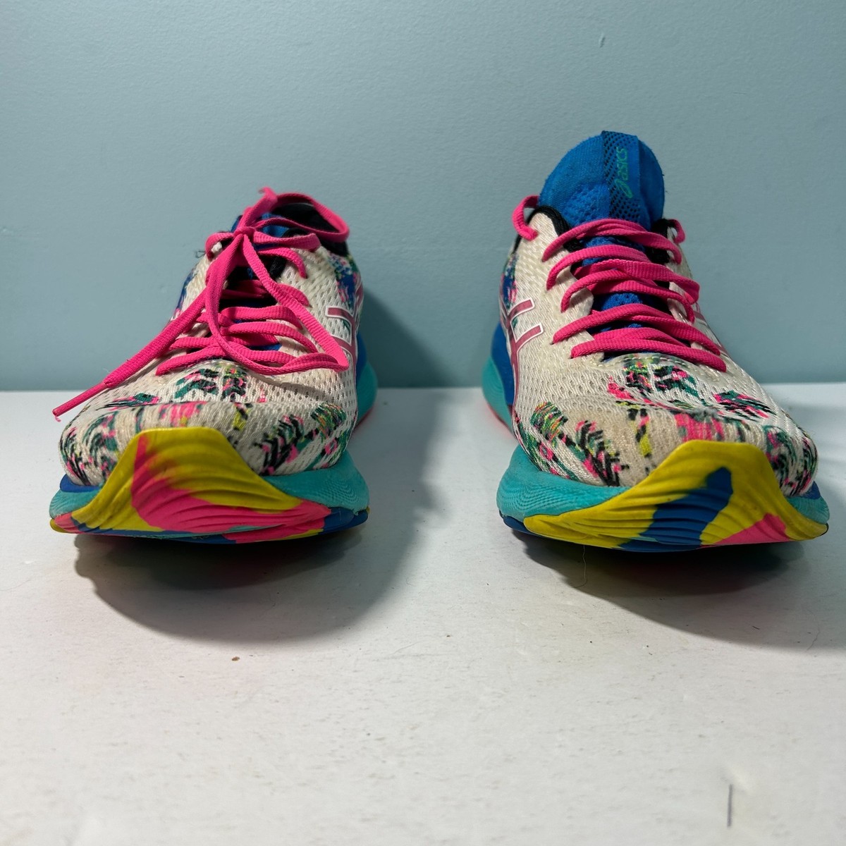 Asics Gel Nimbus 24 Women's 8.5 Tropical White Pink Running Tennis