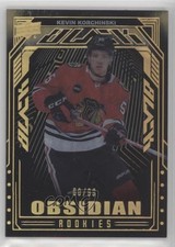 2023-24 SPx UD Black Obsidian Rookies Gold 60/99 Kevin Korchinski #OR-13 1l2a