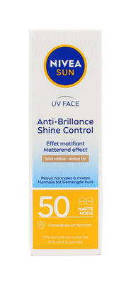 Nivea Sun Anti-Brillance Shine Control LSF 50 Sonnenschutz , 1x50ml EA999030
