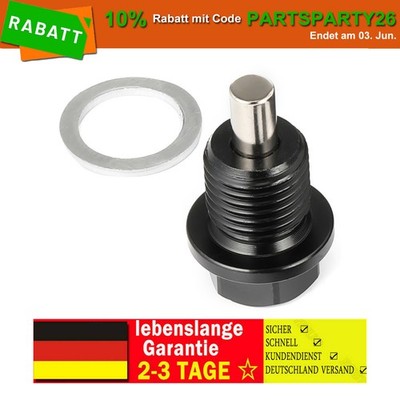 Öl Ablassen Schraube Für VW Audi Seat Skoda Schwarz Mit Dichtungen M14x1,5