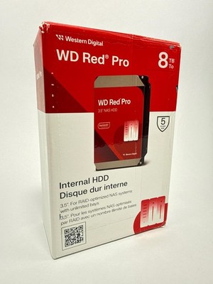 Western Digital 8TB WD Red Pro NAS Internal Hard Drive 7200RPM SATA CMR 3.5in