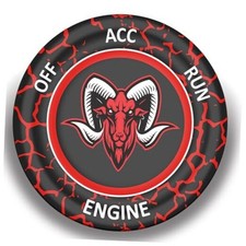 Push Start Button Cover for Dodge RAM Truck 1500 2500 3500 4500 5500 2015-2025