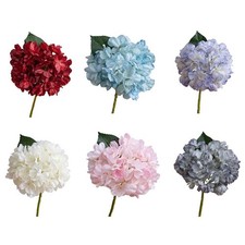 Artificial Hydrangea Bouquet with Flexible Stems for Custom For Home Decor