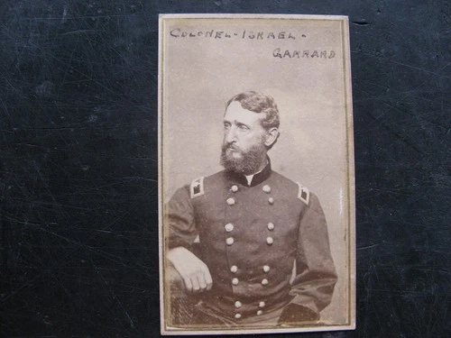 COLONEL ISRAEL GARRARD CDV Photo 7th OHIO VOLUNTEER CAVALRY REGIMENT-CIVIL WAR
