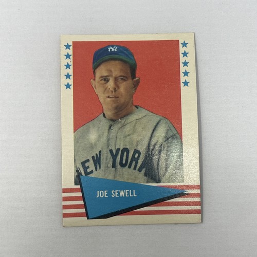 Joe Sewell #76 1961 Fleer card