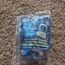 NEW 1998 Blue's Clues Subway Figure Birthday Blue Moveable Ears Head Toy