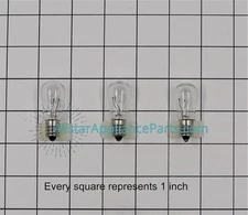 GE Dryer Drum Light Bulb WE05X20431 / WE4M305 (pack of 3)