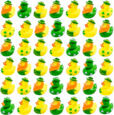 36 Pcs St. Patrick'S Day Rubber Ducks,Baby Showers Accessories,Mini 2.16" Duckie