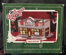 Département 56 Une histoire de Noël Village Four Atelier Réparation Amortisseur Frères RARE