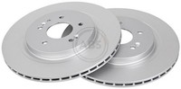 2X Bremsscheibe Hinten Abs 18823 FÜR Hyundai