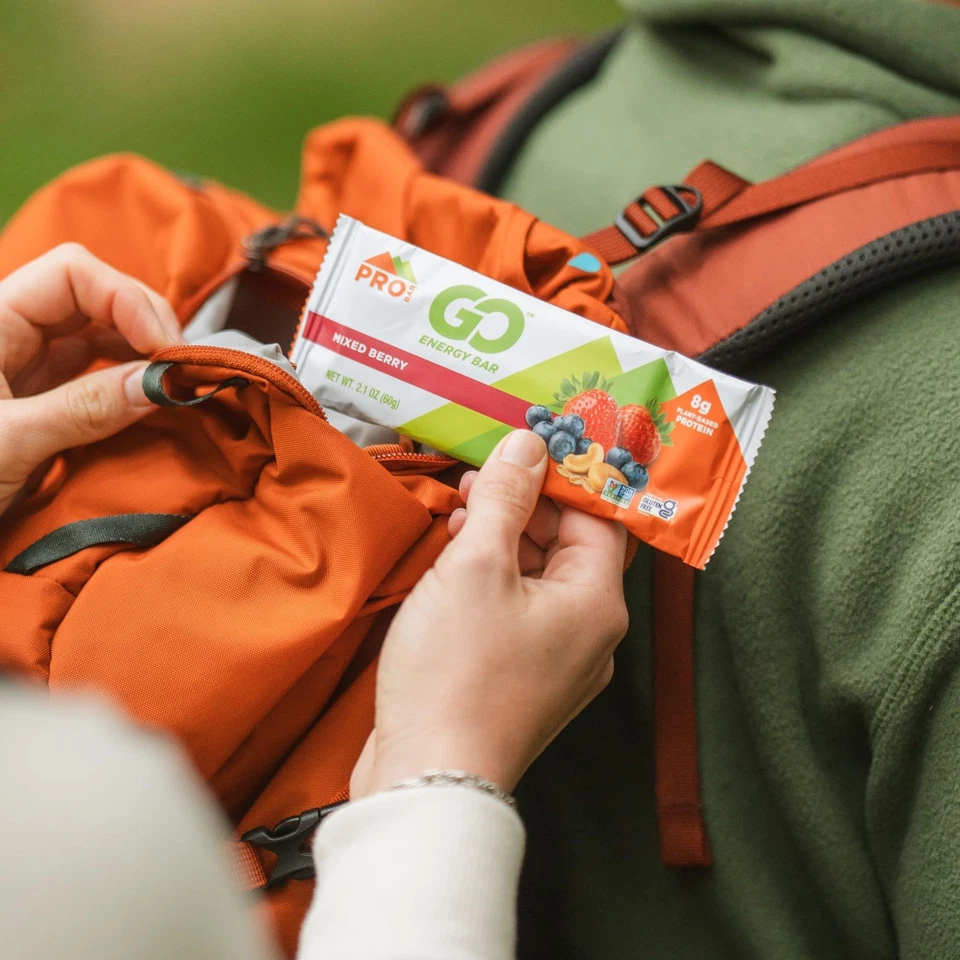 Paquete de 12 barras energéticas mixtas de bayas bocadillos saludables ingredientes naturales sabor delicioso Foto 4 de 4