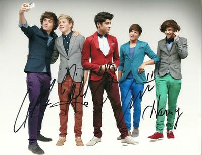 One Direction Autograph Harry Styles Autograph Niall Horan Louis Tomlinson 