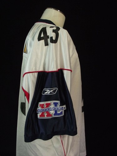 Pittsburgh Steelers jersey adult XL extra large Troy Polamalu Reebok Super Bowl - Picture 10 of 12
