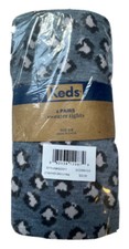 Keds 2 Pairs Sweater Girl's Toddler Tights Size: 6-8 Pink and Animal Print