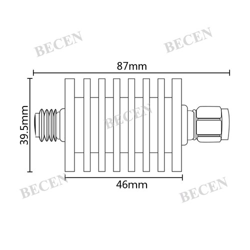 25W N male to female Attenuator 6dB DC-3.0GHZ 50ohm RF coaxial Power - Picture 6 of 6
