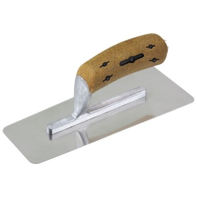 Kraft Tool Elite Series Venetian Trowel Stainless Steel Cork Handle 8'' x 3''