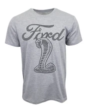 FORD COBRA T SHIRT OFFICIAL ITEM GRAY TEE