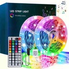 Color Changing LED Strip Lights with 44-Key Remote -Home decorations.(33-ft)