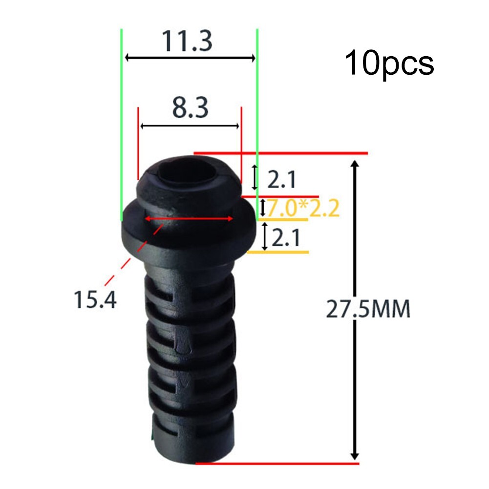 Strain Relief Cord Connector 10-Pack PVC Cord Protector Boots