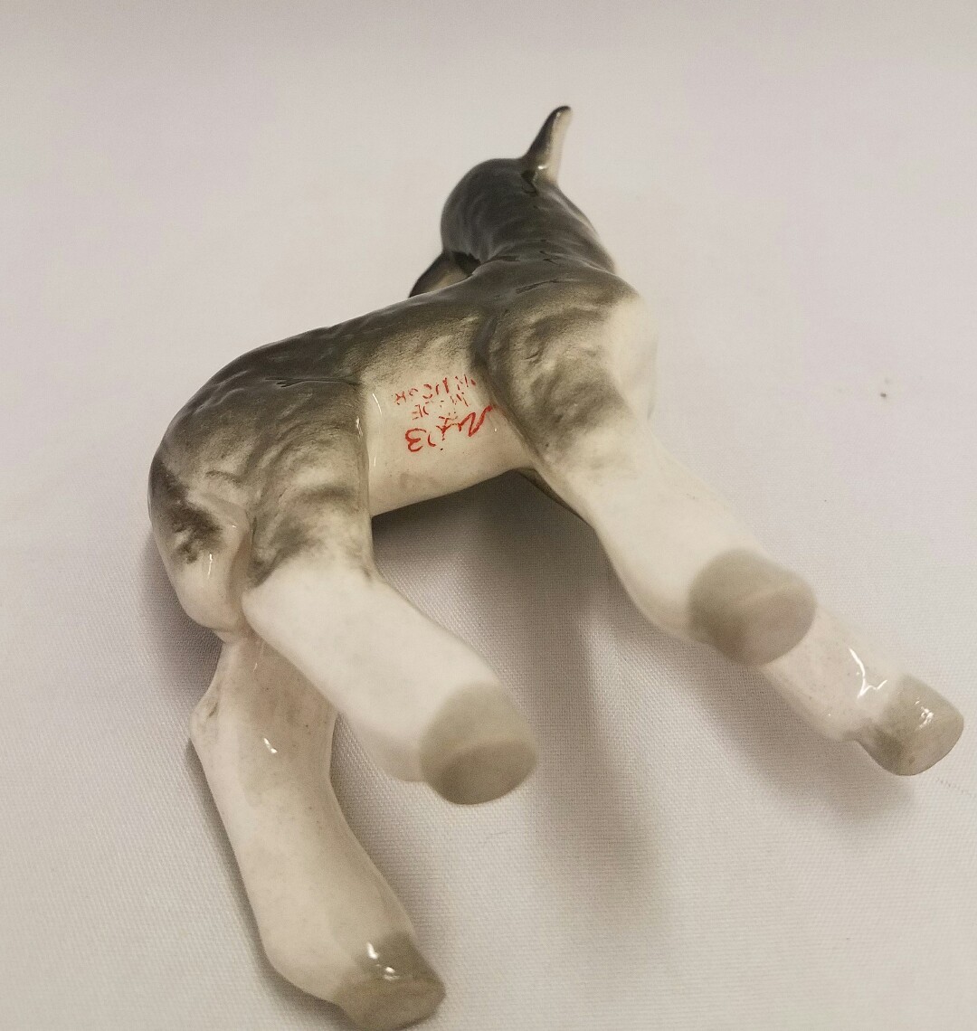 Vintage Lamb Sheep USSR Russia LFZ Lomonosov Porcelain