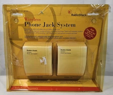 USED OPEN BOX Radio Shack Wireless Phone Jack System Base Unit & Extension Jack