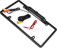US License Plate Metal Frame Rear View Backup Camera CMOS HD LED Night Vision