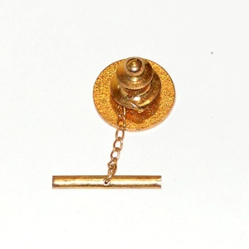 Vintage Enameled Spring Arbor MI College Tie Lapel Pin W/Chain & Bar ...