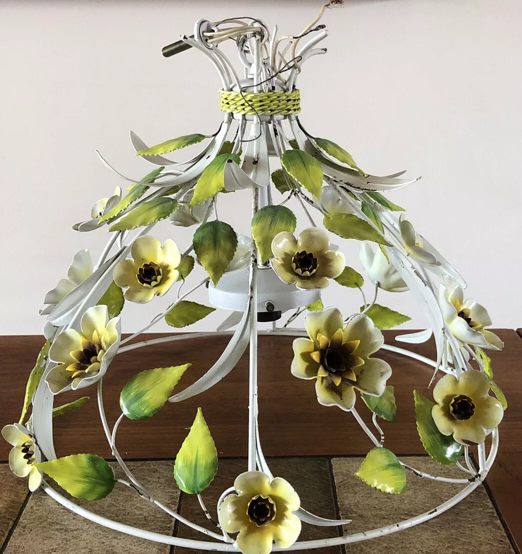 Vintage metal flower lamp online